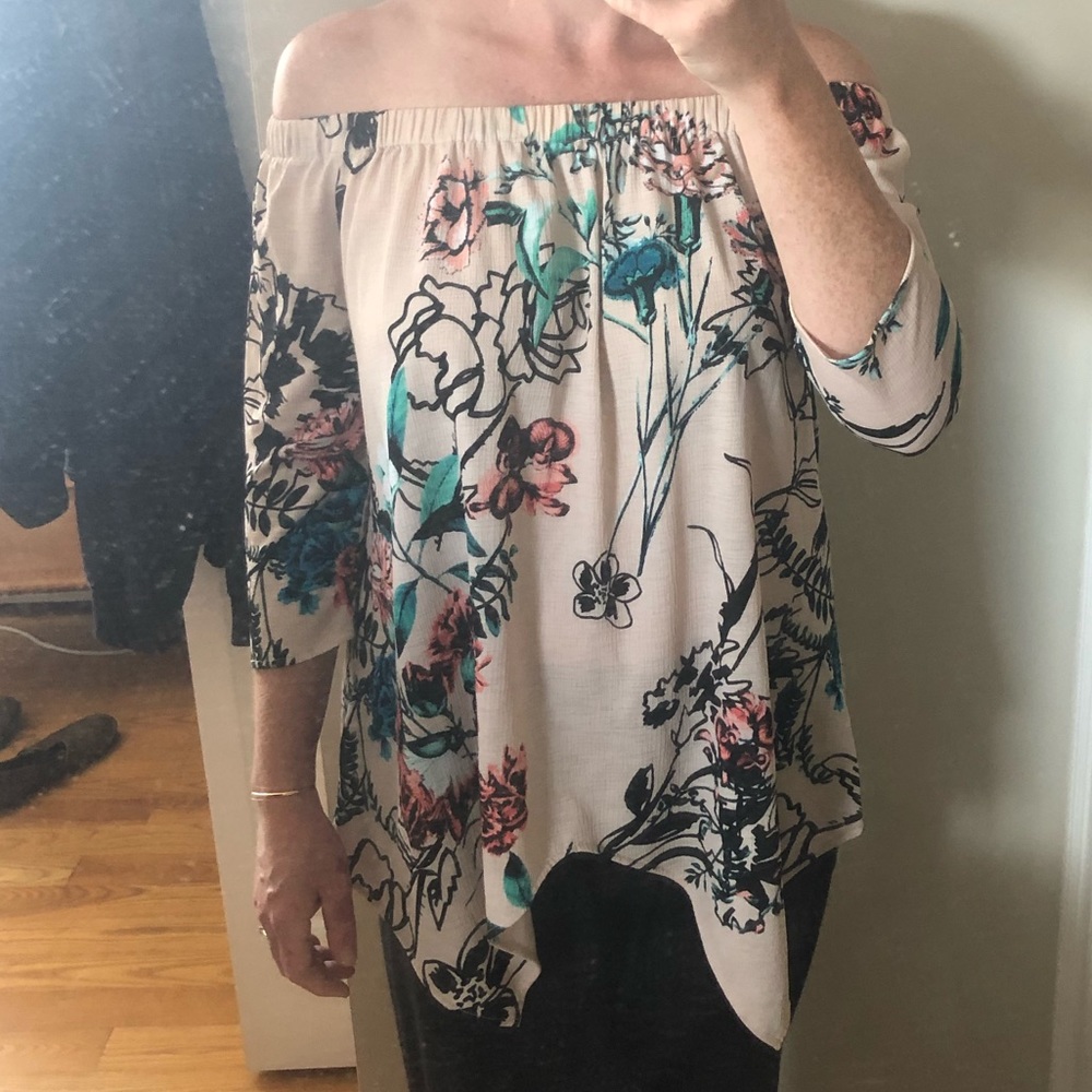 Floral Off-The-Shoulder Top